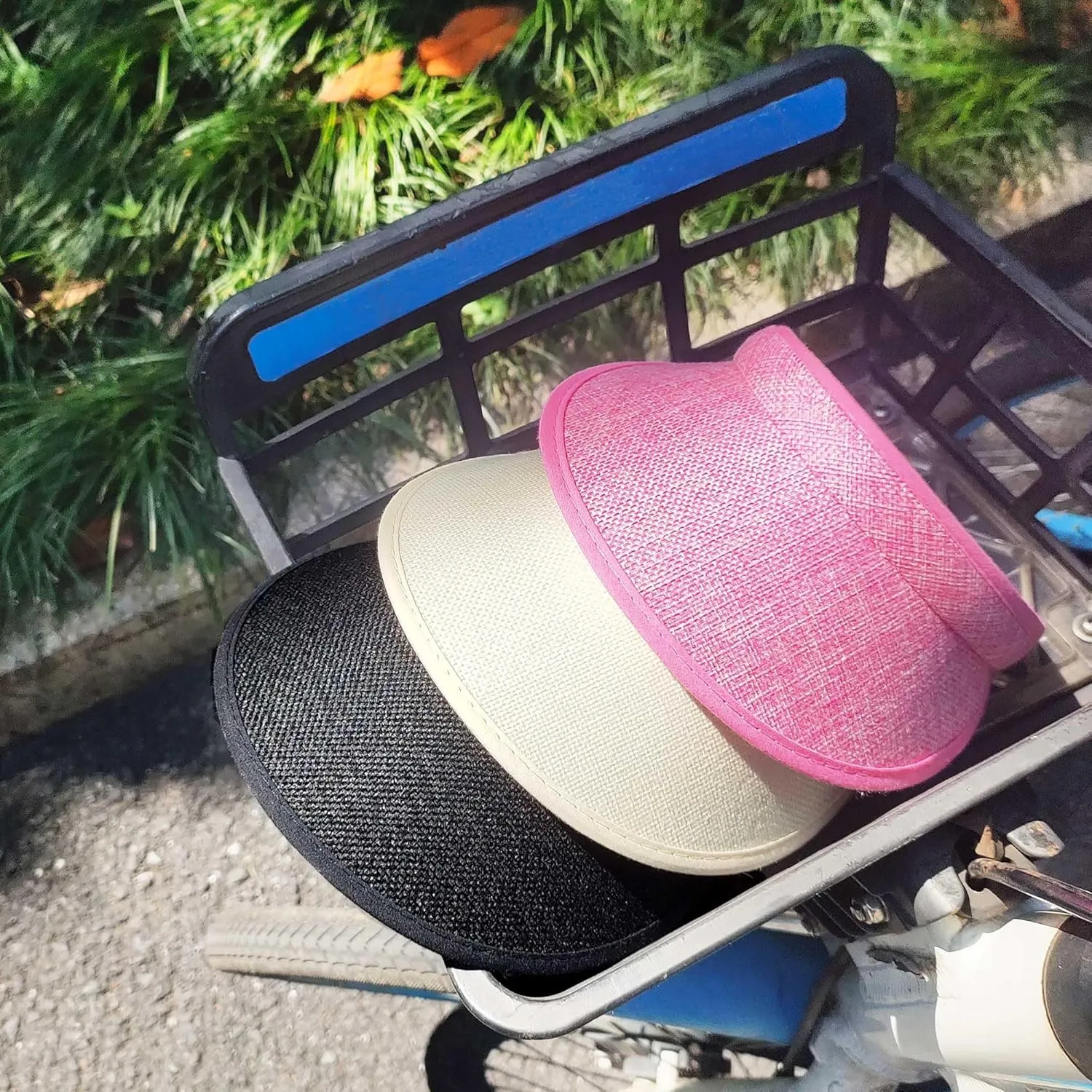 3 Pieces Clip On Visors Women Men Visor Sun Hats Hat Outdoor Sports Golf Beach Travel Tennis Cap