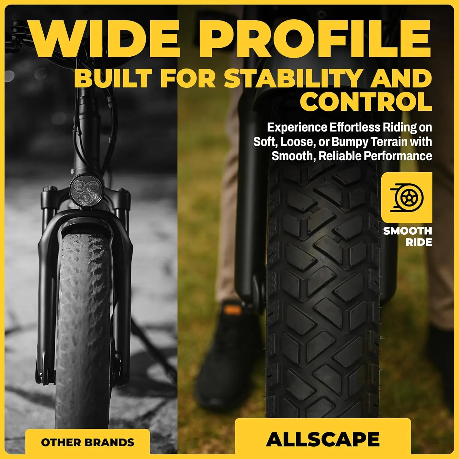 Allscape 26x4.0 Fat Bike Tires  Heavy Duty All-Terrain 26 Inch Tires for Ebikes, MTB & Mountain Bikes, Durable Directional Tread for Snow, Sand & Trail  2 Pack  USA Customer Support