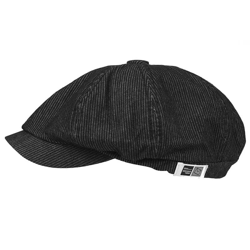 Blackford Vintage Striped Newsboy Cap