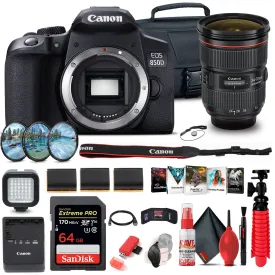 Canon EOS Rebel 850D / T8i DSLR Camera   Canon EF 24-70mm Lens Outdoor Bundle