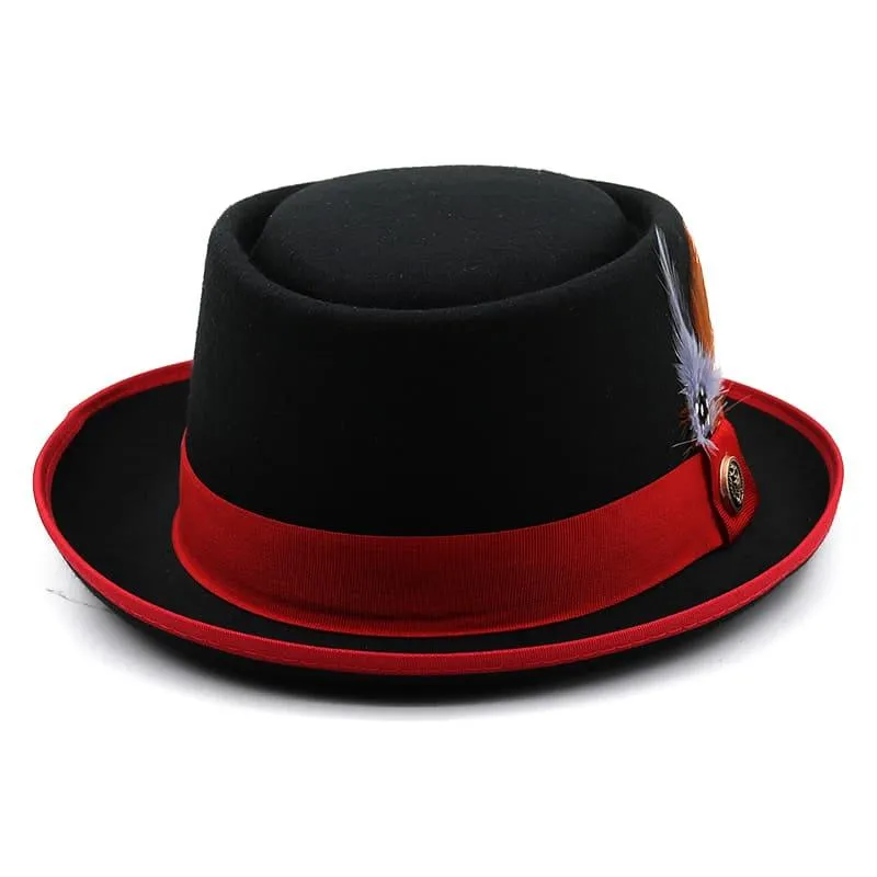 Charleroy Feather Porkpie Hat