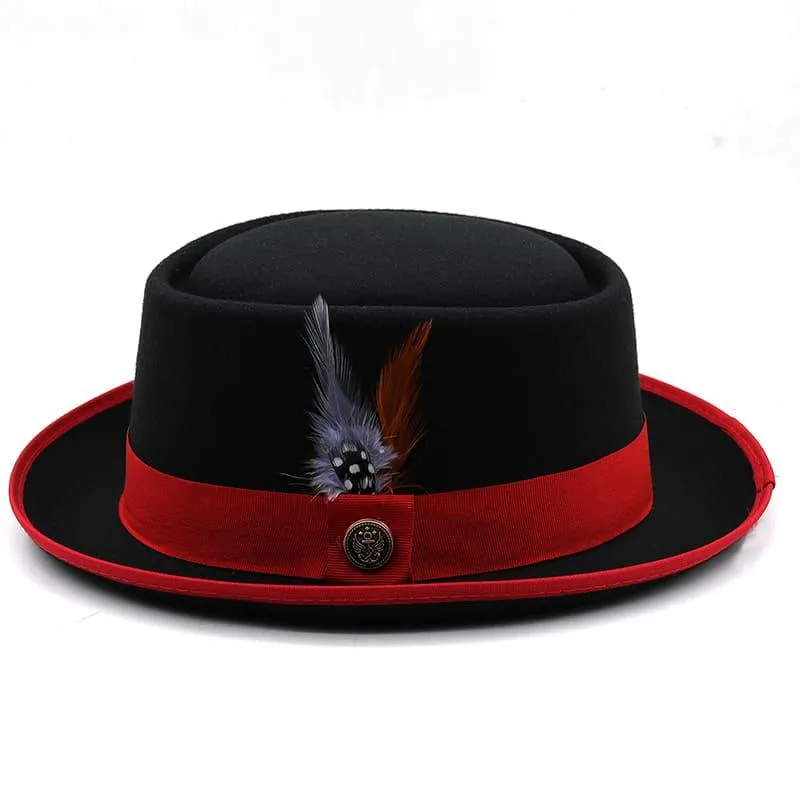 Charleroy Feather Porkpie Hat
