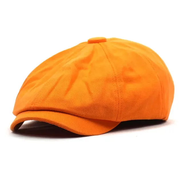 Classic Newsboy Cap - Fushia