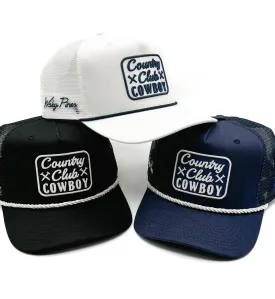 Country Club Cowboy Trucker Rope Hat