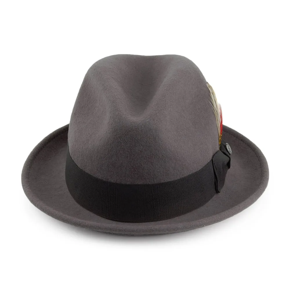 Crushable Blues Trilby Hat Grey Wholesale Pack