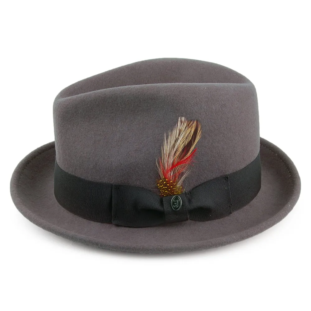 Crushable Blues Trilby Hat Grey Wholesale Pack