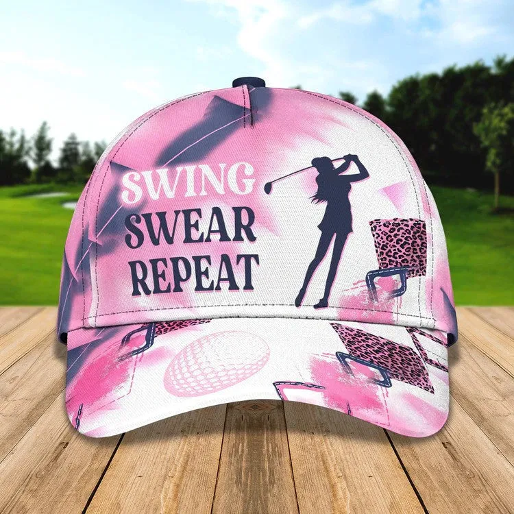 Customized Golf Cap for Women, 3D Classic Cap All Over Print for Golf Women Player