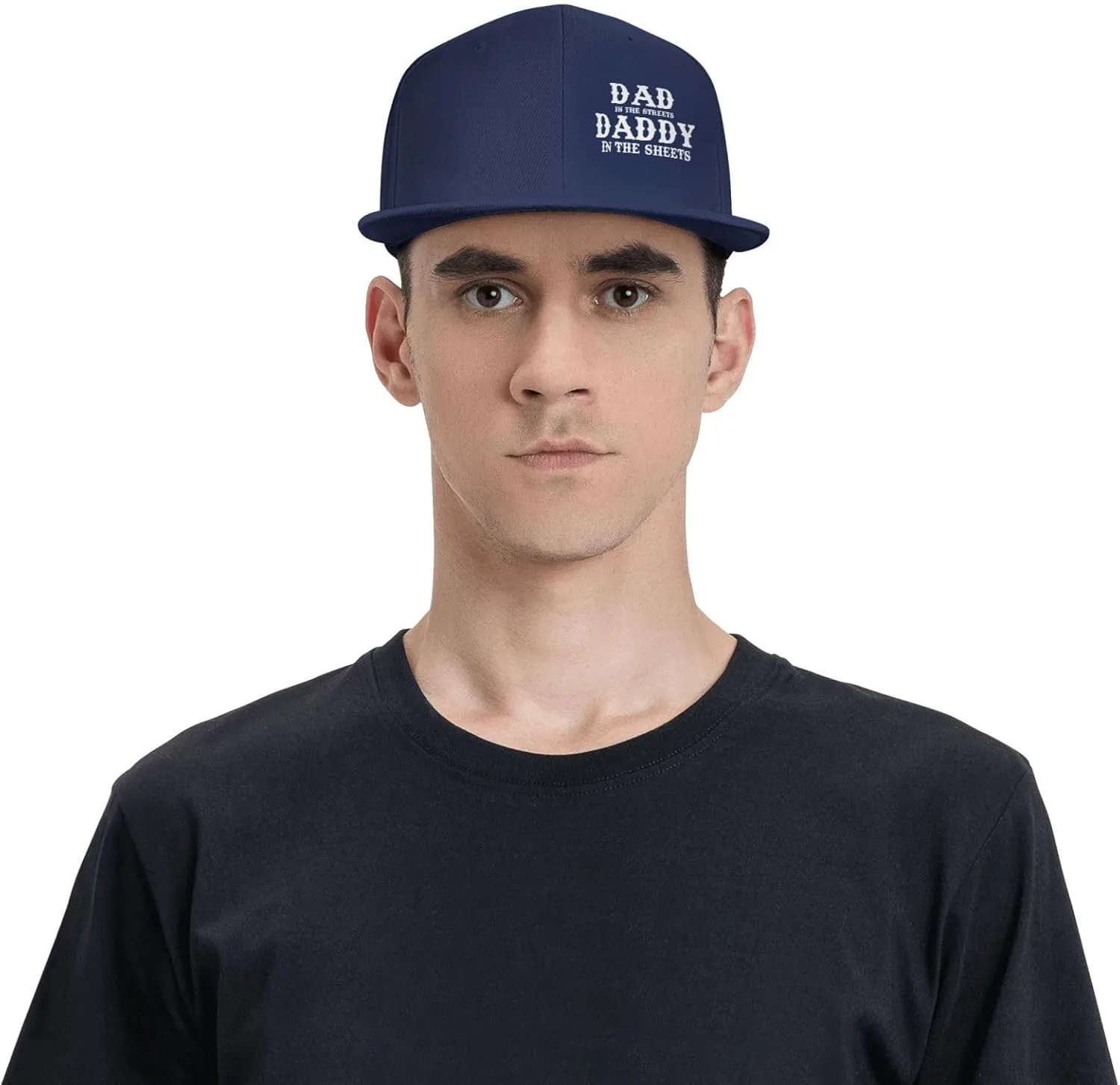 Dad in The Streets Daddy in The Sheets Hat Adjustable Snapback Flat Bill Hats Funny Baseball Cap Men Women
