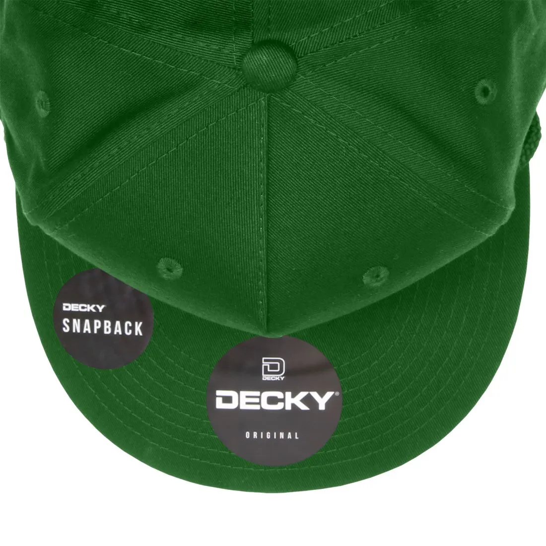 Decky 1041 5 Panel Snapback Hats High Profile Golf Caps with Rope Structured