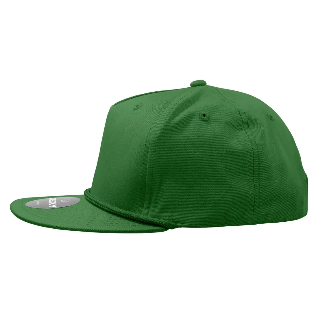 Decky 1041 5 Panel Snapback Hats High Profile Golf Caps with Rope Structured