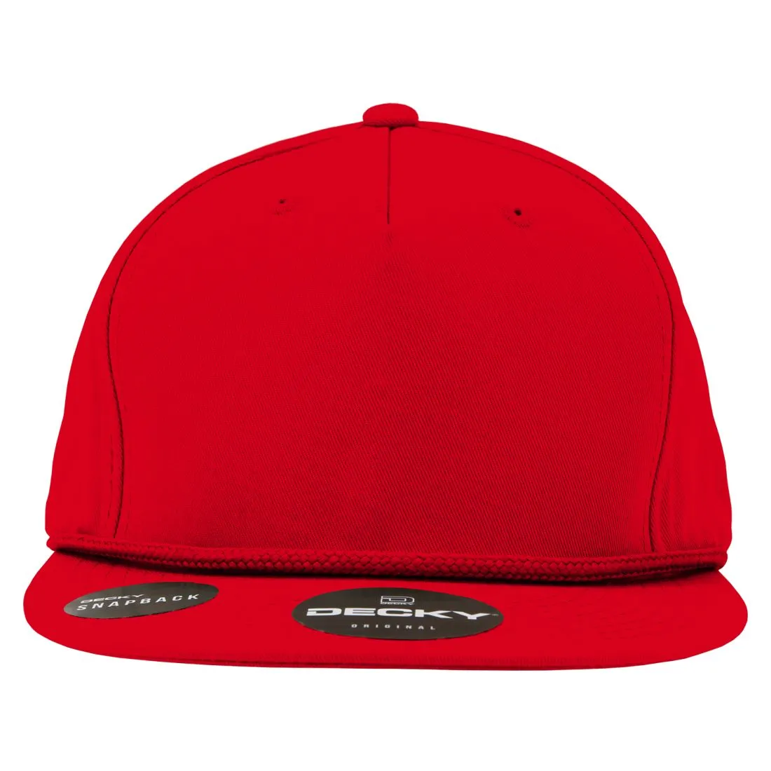 Decky 1041 5 Panel Snapback Hats High Profile Golf Caps with Rope Structured