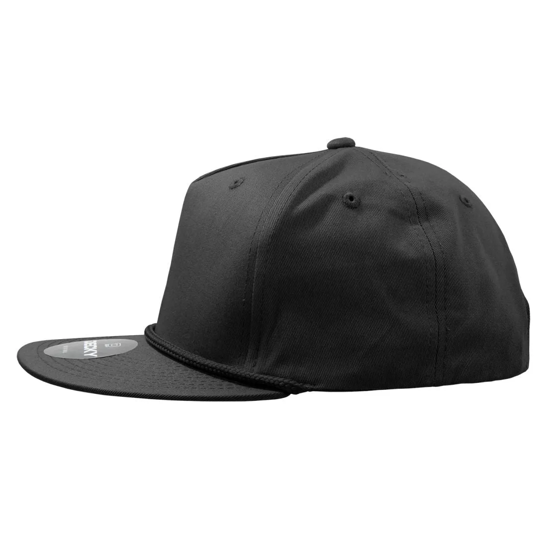 Decky 1041 5 Panel Snapback Hats High Profile Golf Caps with Rope Structured