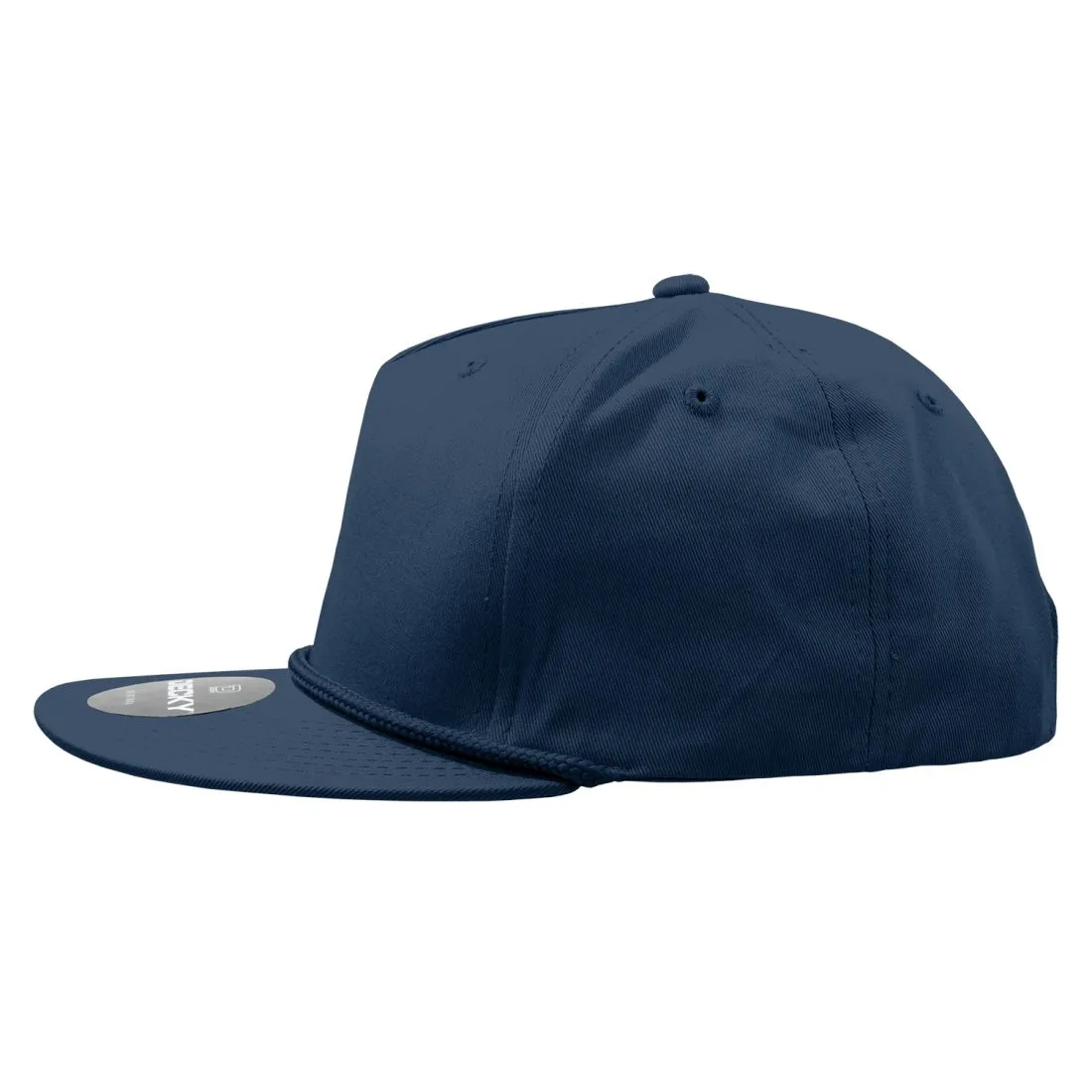 Decky 1041 5 Panel Snapback Hats High Profile Golf Caps with Rope Structured