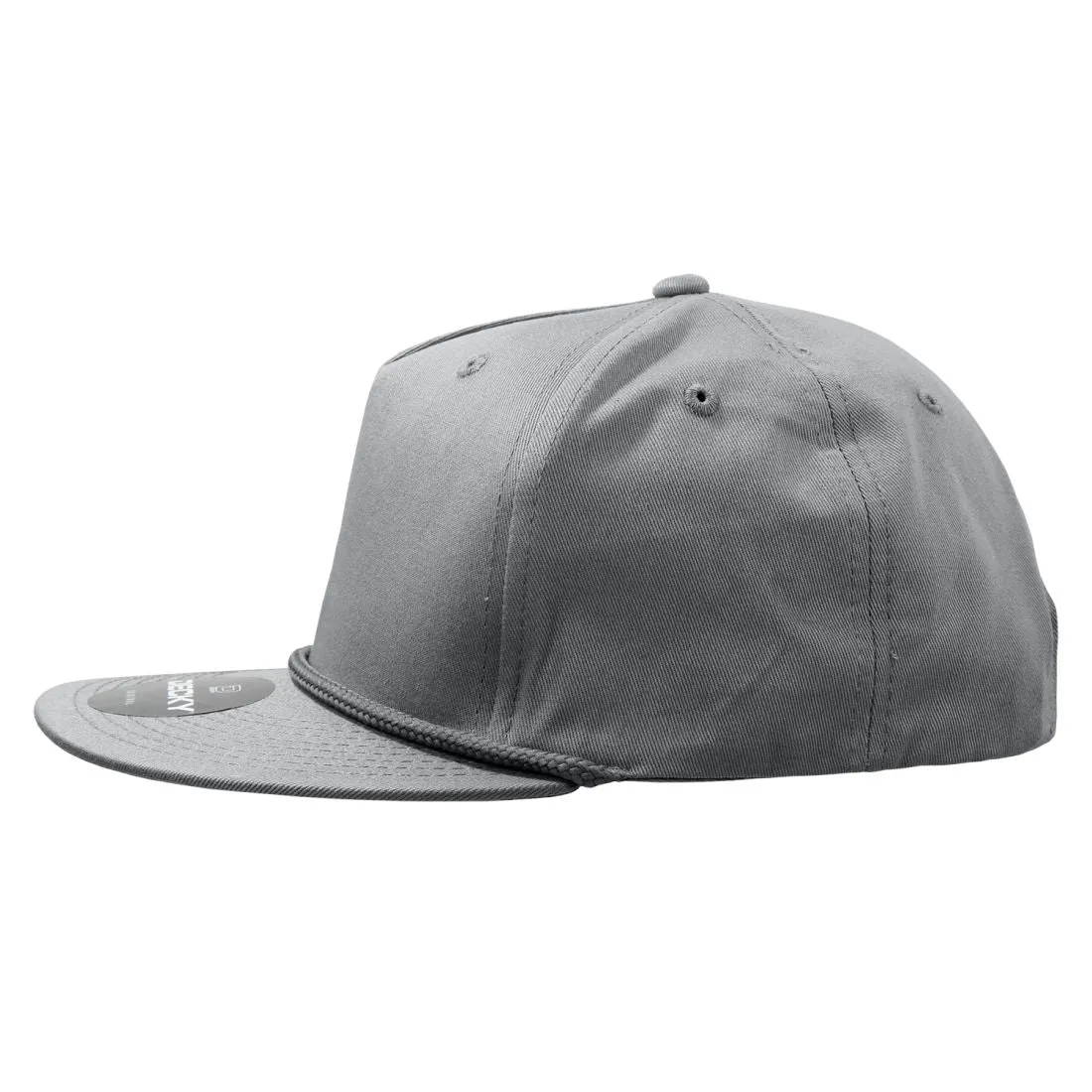 Decky 1041 5 Panel Snapback Hats High Profile Golf Caps with Rope Structured