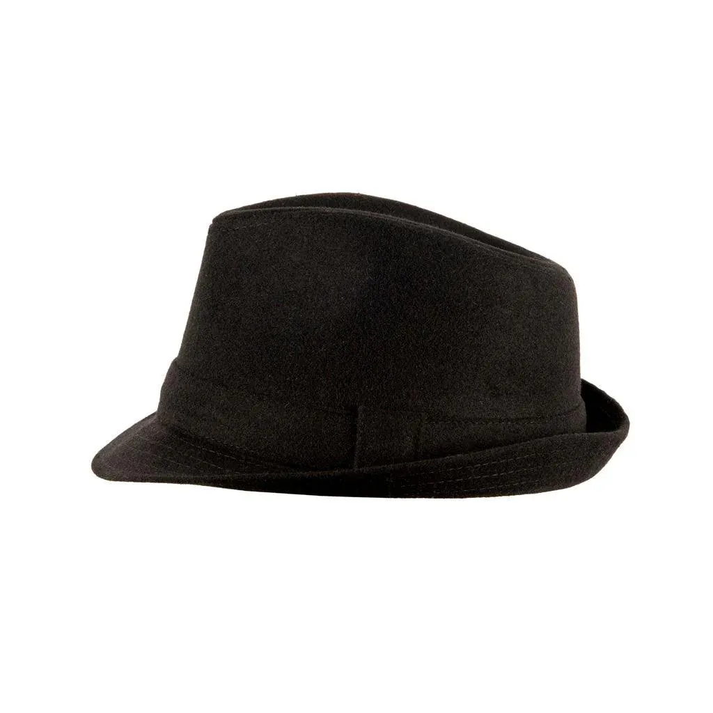Elwood Plain Trilby Hat Black - Hat 559