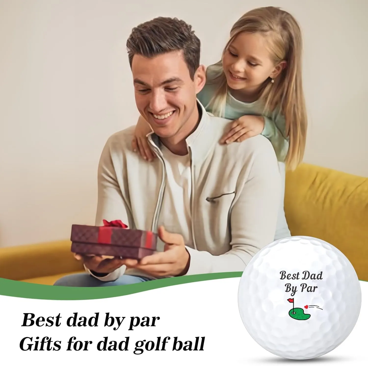 Fathers Day Golf Gifts for Dad Papa,Grandpa,Son Funny Birthday Present, Golf Decorasions Stocking Stuffers from Daughter Sons