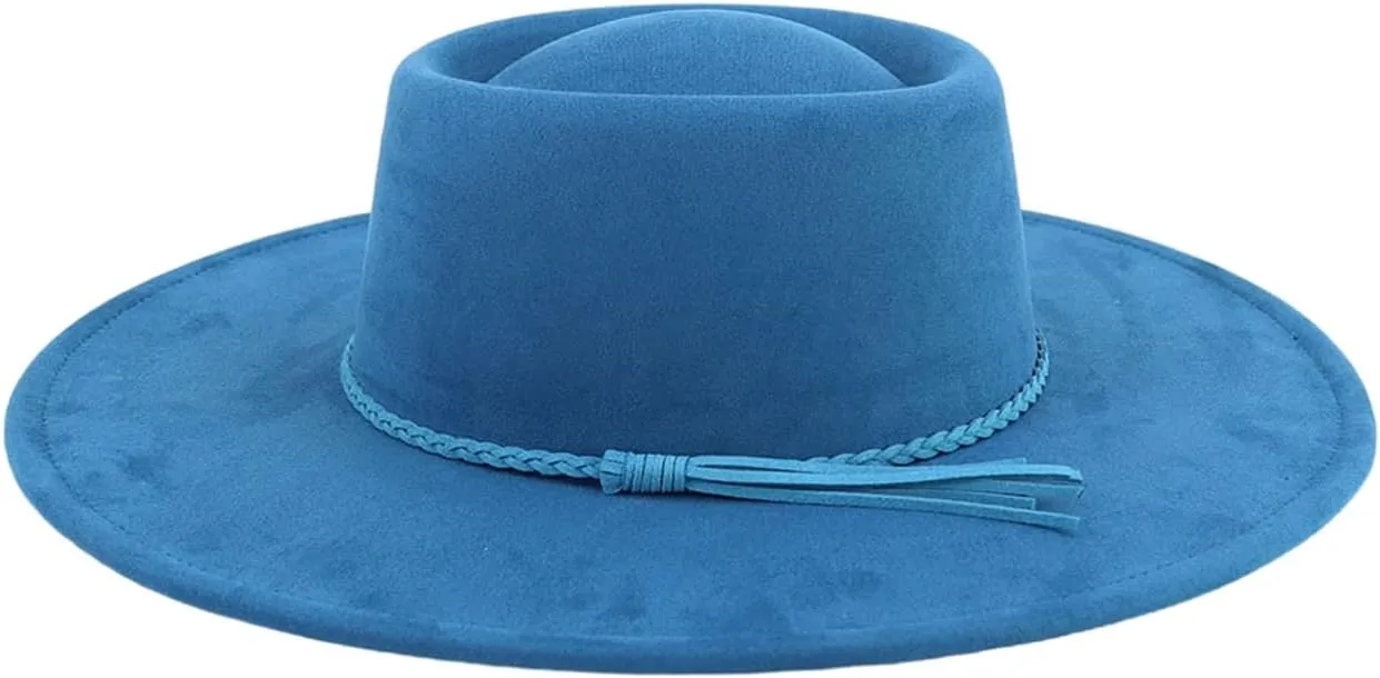 Fedoras Hat Panama Hat Braided Belt Fringe for Women Men Photo Props Western for Men Women Unisex Wear Headwear