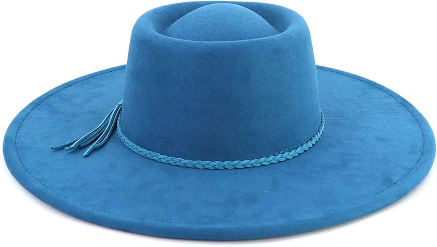 Fedoras Hat Panama Hat Braided Belt Fringe for Women Men Photo Props Western for Men Women Unisex Wear Headwear
