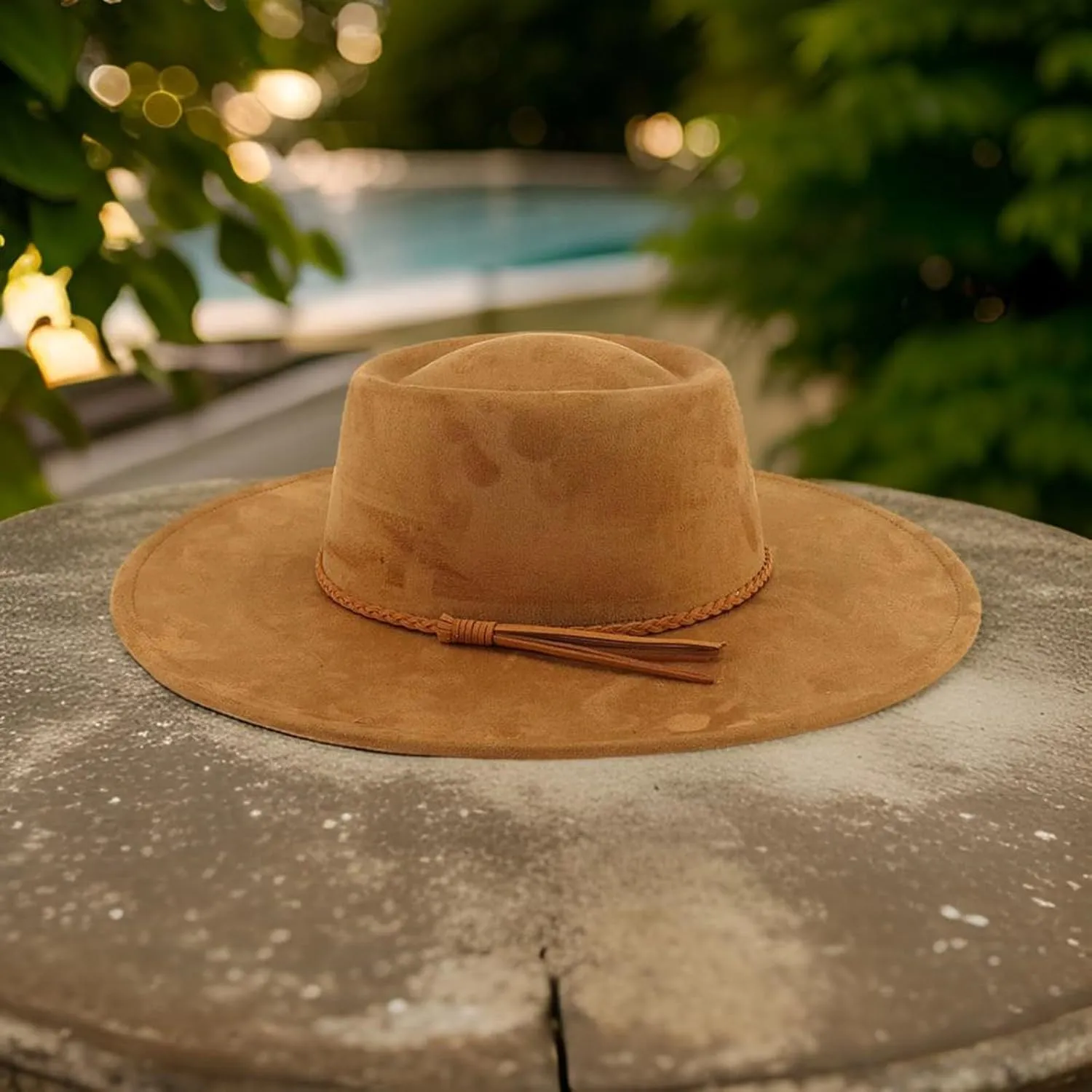 Fedoras Hat Panama Hat Braided Belt Fringe for Women Men Photo Props Western for Men Women Unisex Wear Headwear