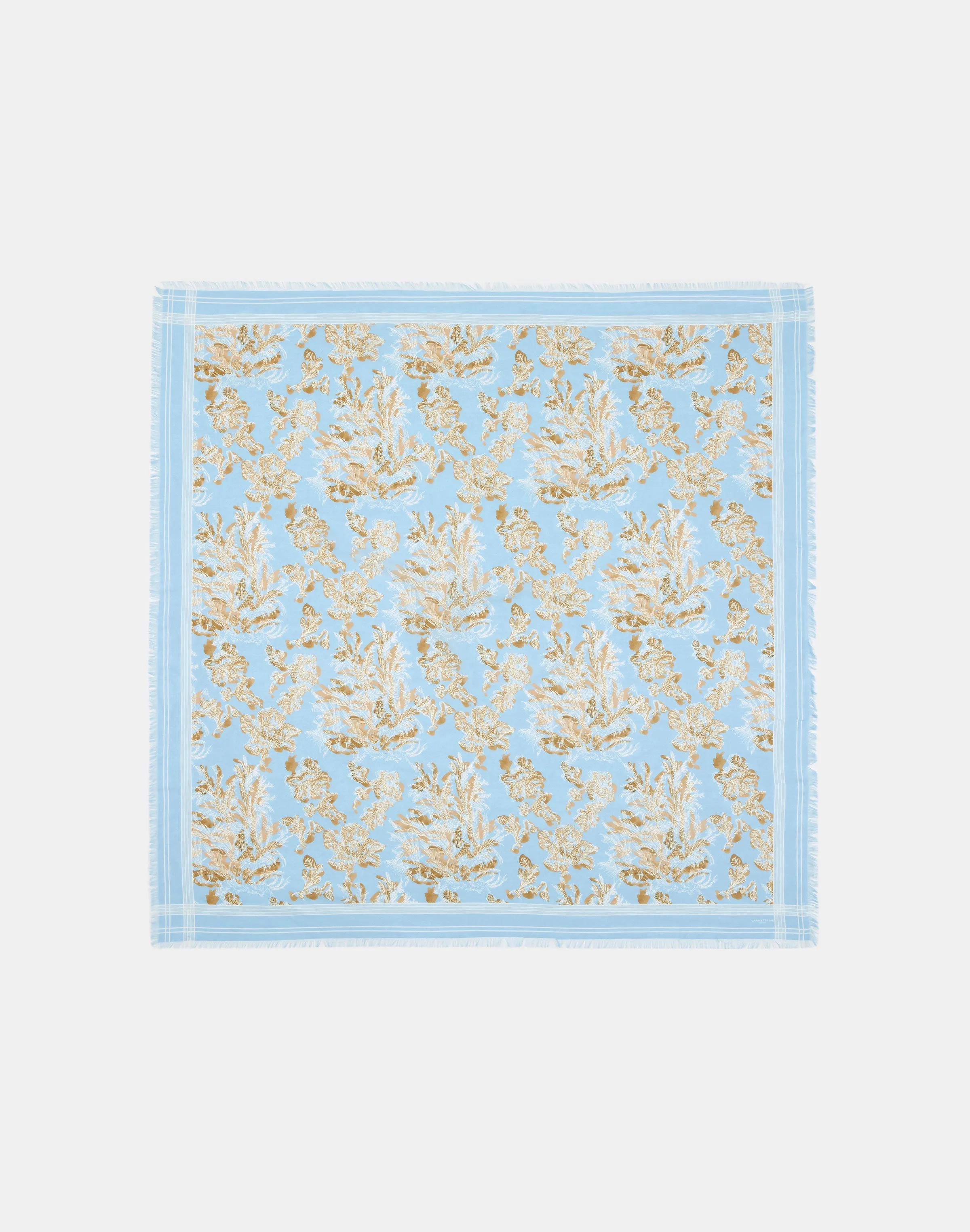 Floral Frost Toile Scarf