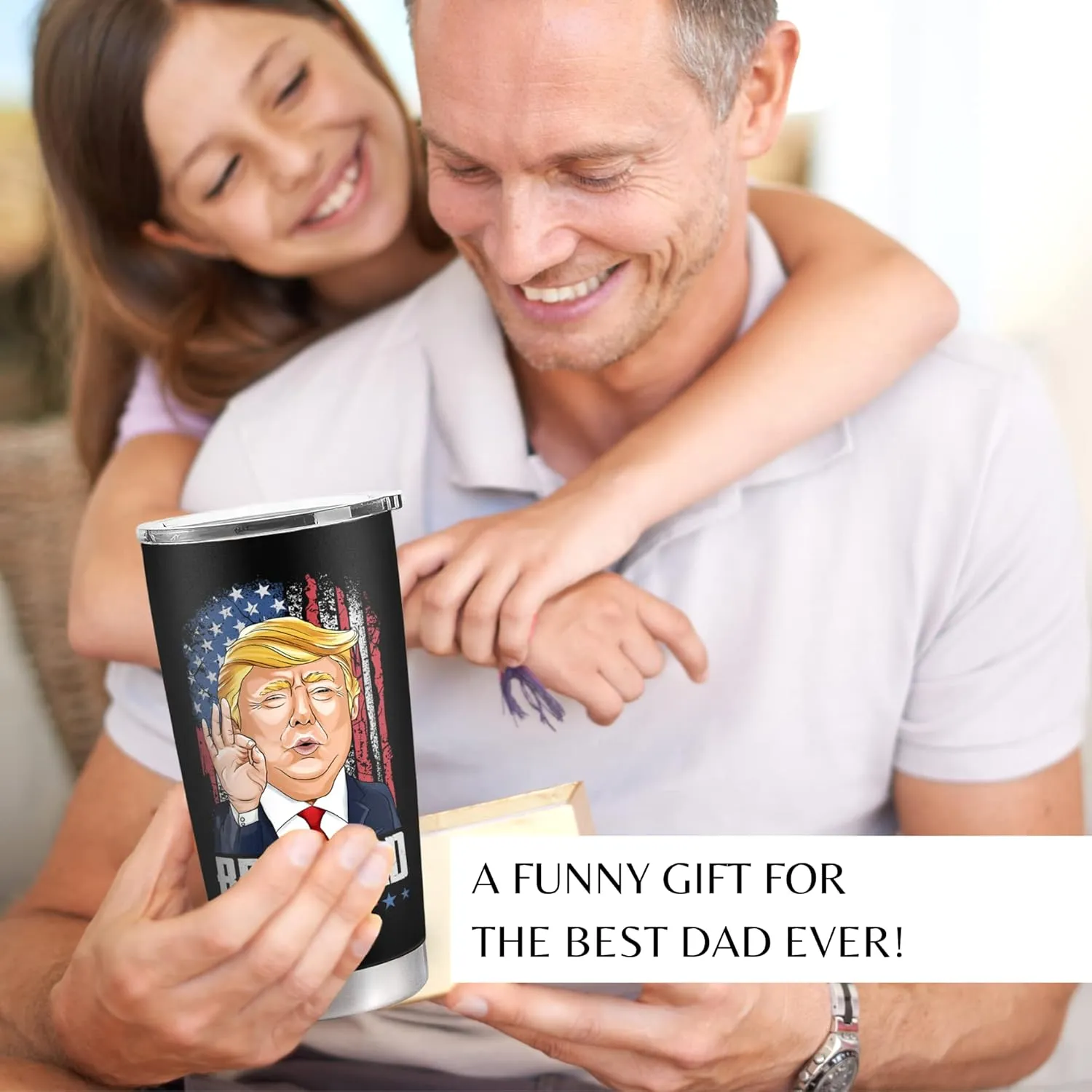 Gifts for Dad from Daughter, Son - Birthday, Fathers Day, Father's Day, Christmas Gifts for Dad - Father Gift Ideas - New Papa Daddy Stepdad Gift Ideas for Men - 20 Oz Tumbler