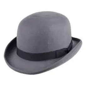 Grey Bowler Hat