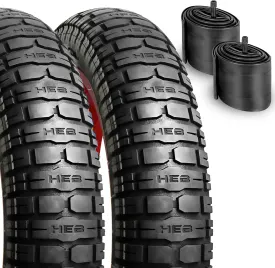 HEB VIPERESS 20x4.0 Fat Tire - Puncture Resistant Ebike Tires, 20x4 Fat Bike Tire for Electric Bike, MTB, Heavy Duty, All Terrain Tire for Street/Trail Riding - Qty 2