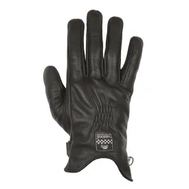 HELSTONS CONDOR SUMMER LEATHER MOTORCYCLE GLOVE - BLACK