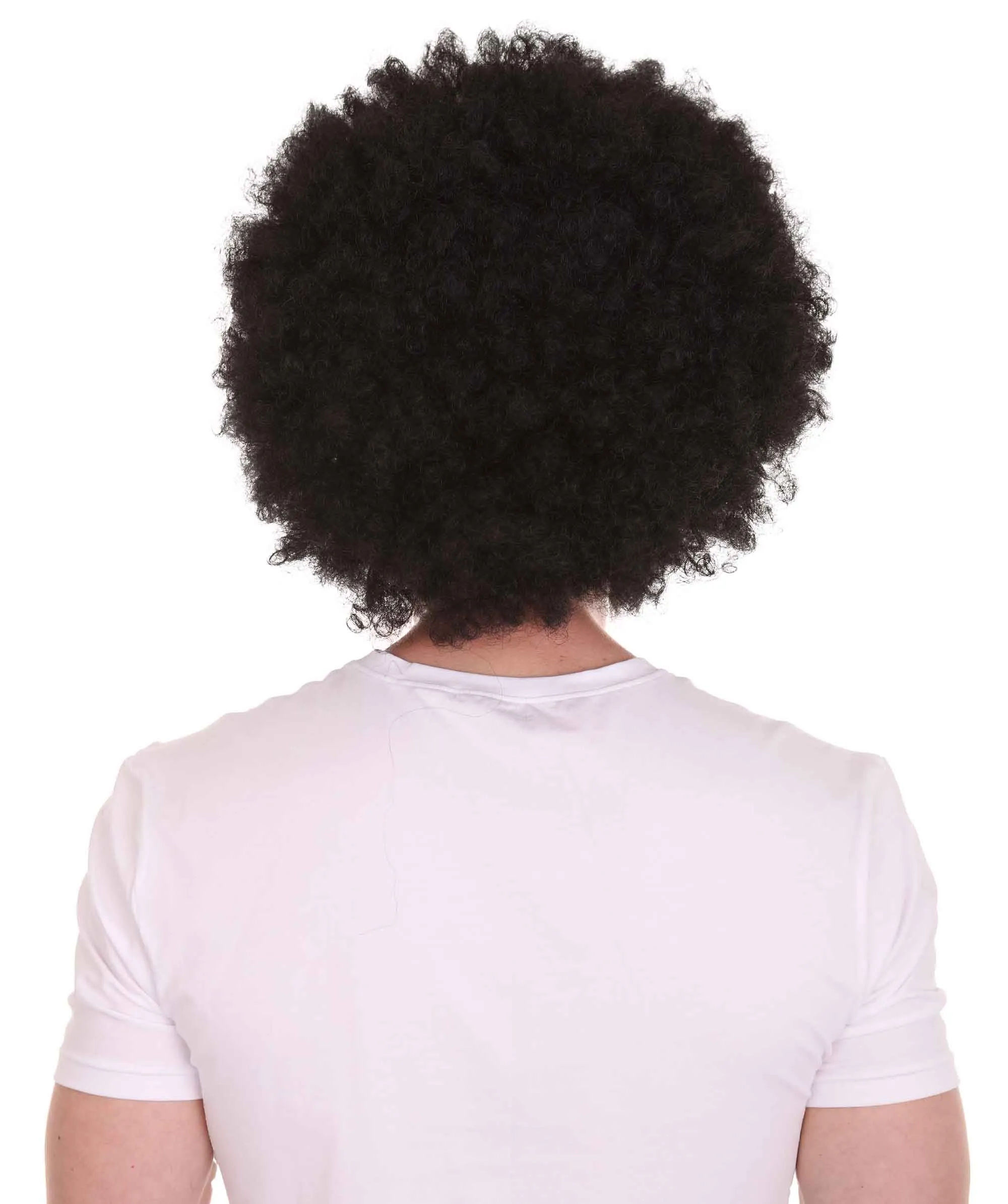HPO Adult Unisex 80's Painter Afro Wig and Beard Set | Easy and Classic Celebrity Costume | Premium Halloween Wig