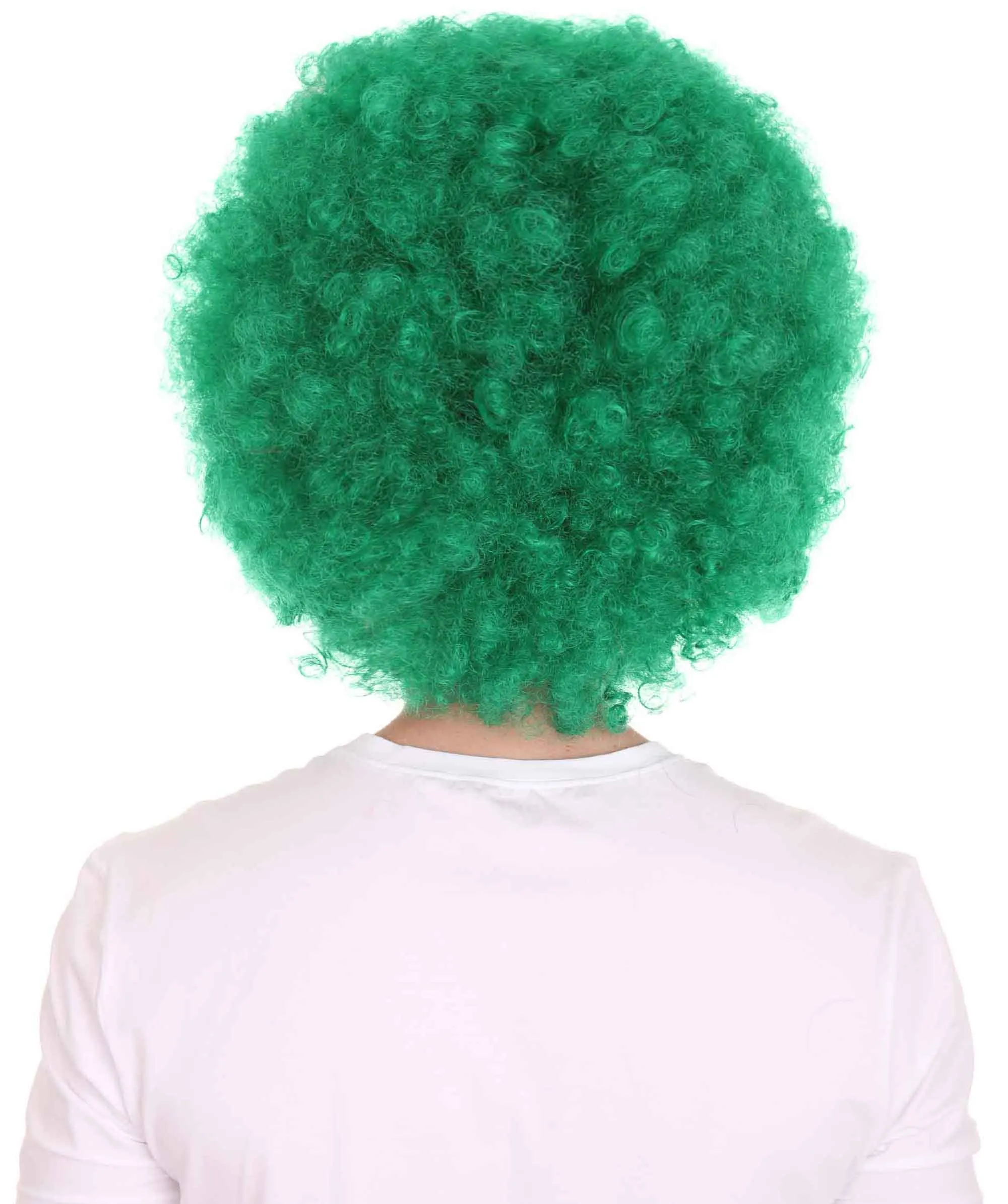 HPO Adult Unisex 80's Painter Afro Wig and Beard Set | Easy and Classic Celebrity Costume | Premium Halloween Wig