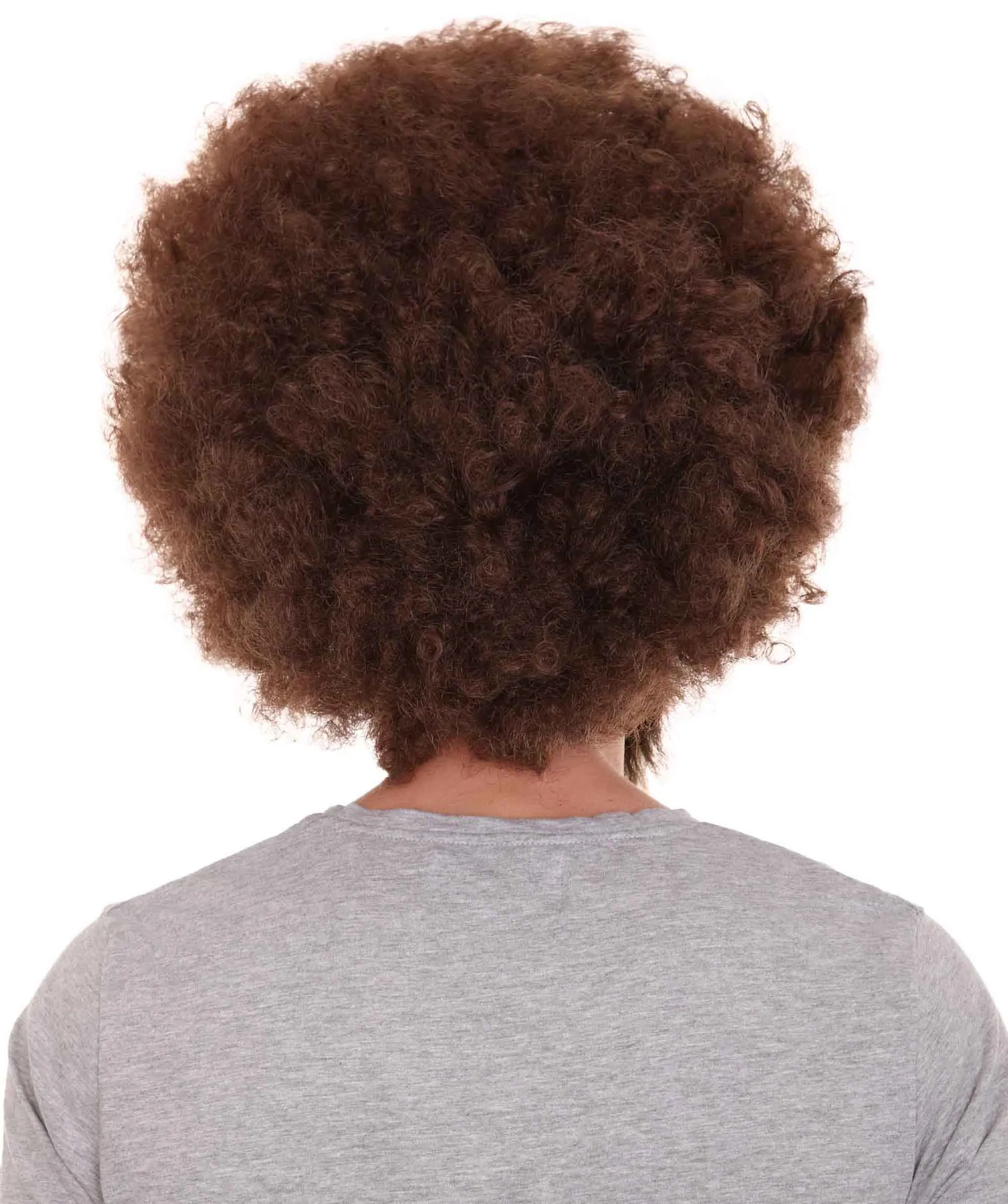 HPO Adult Unisex 80's Painter Afro Wig and Beard Set | Easy and Classic Celebrity Costume | Premium Halloween Wig