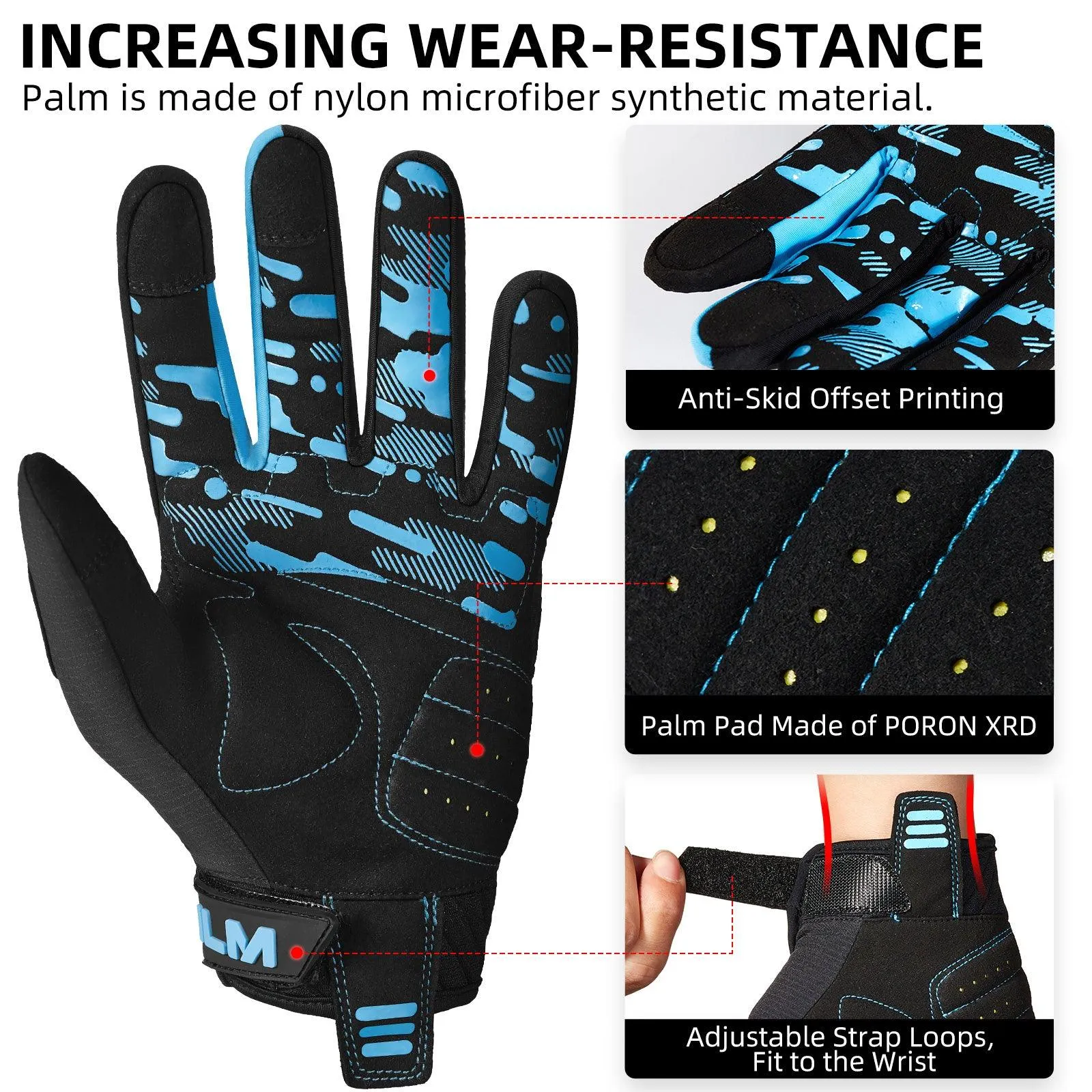 ILM Motorcycle Gloves Model JC38