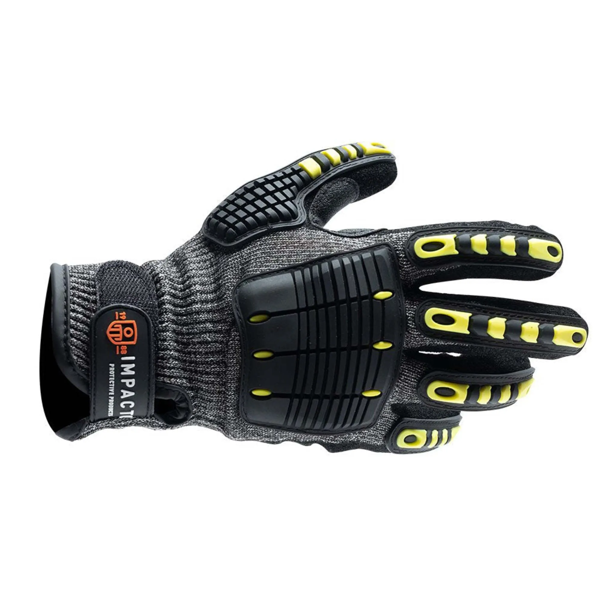 Impacto Back Tracker Blade Series Heavy Duty Cut Level 5 Anti-Impact Mechanic's Gloves - Cut Resistant, Durable Protection for Industrial Use