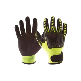 Impacto Back Tracker Hi-Vis Heavy Duty Anti-Impact Mechanic's Gloves – High-Visibility, Durable Protection for Enhanced Safety and Comfort