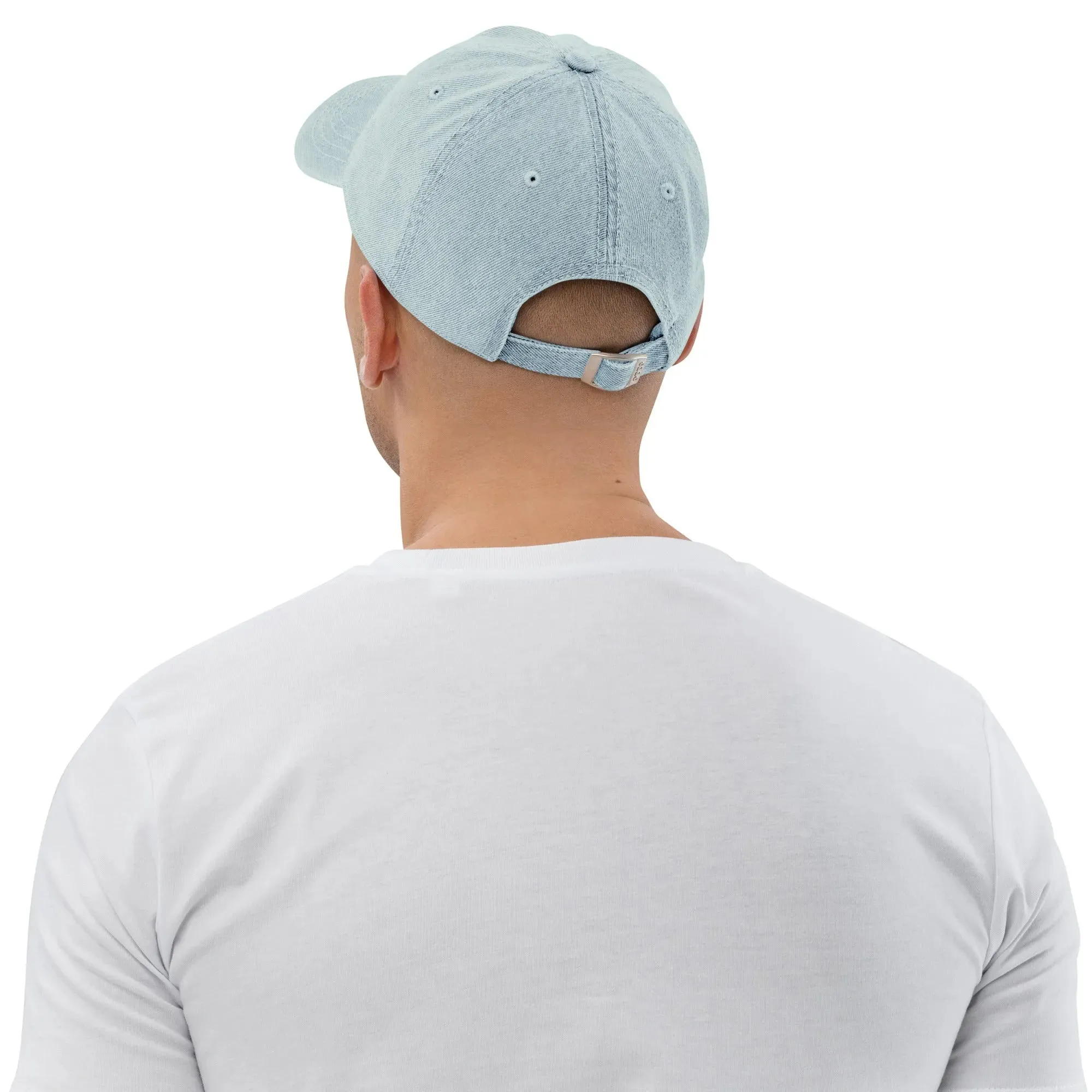 Indonesian Mendung Embroidered Denim Dad Hat