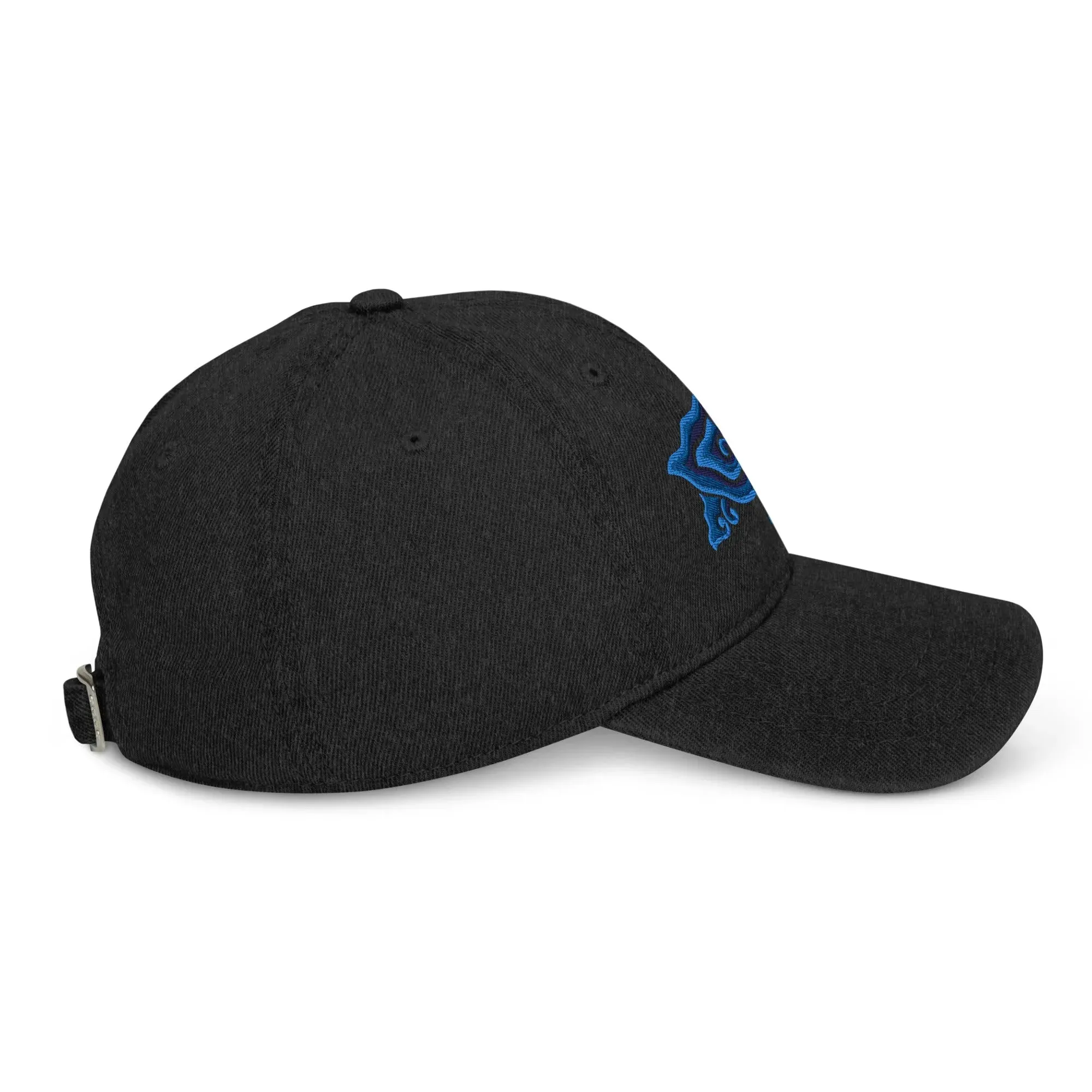 Indonesian Mendung Embroidered Denim Dad Hat