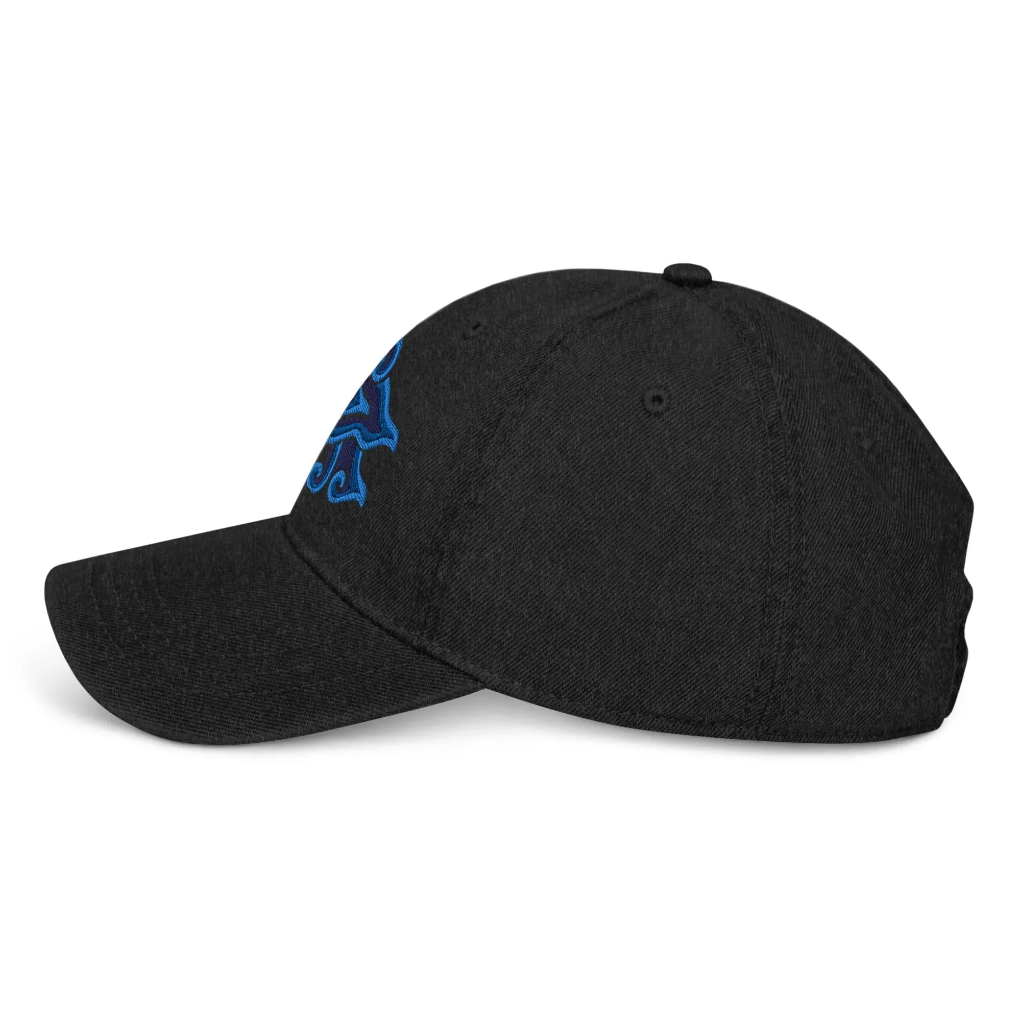 Indonesian Mendung Embroidered Denim Dad Hat