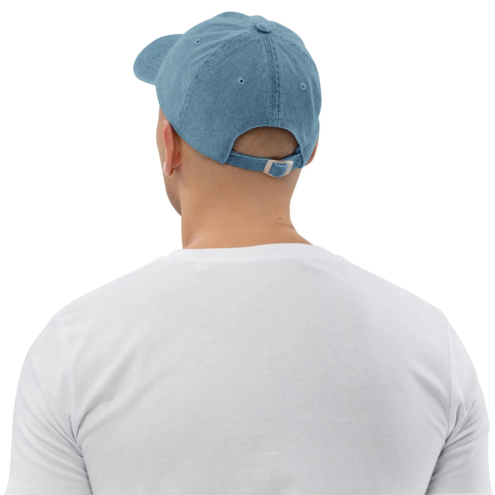 Indonesian Mendung Embroidered Denim Dad Hat