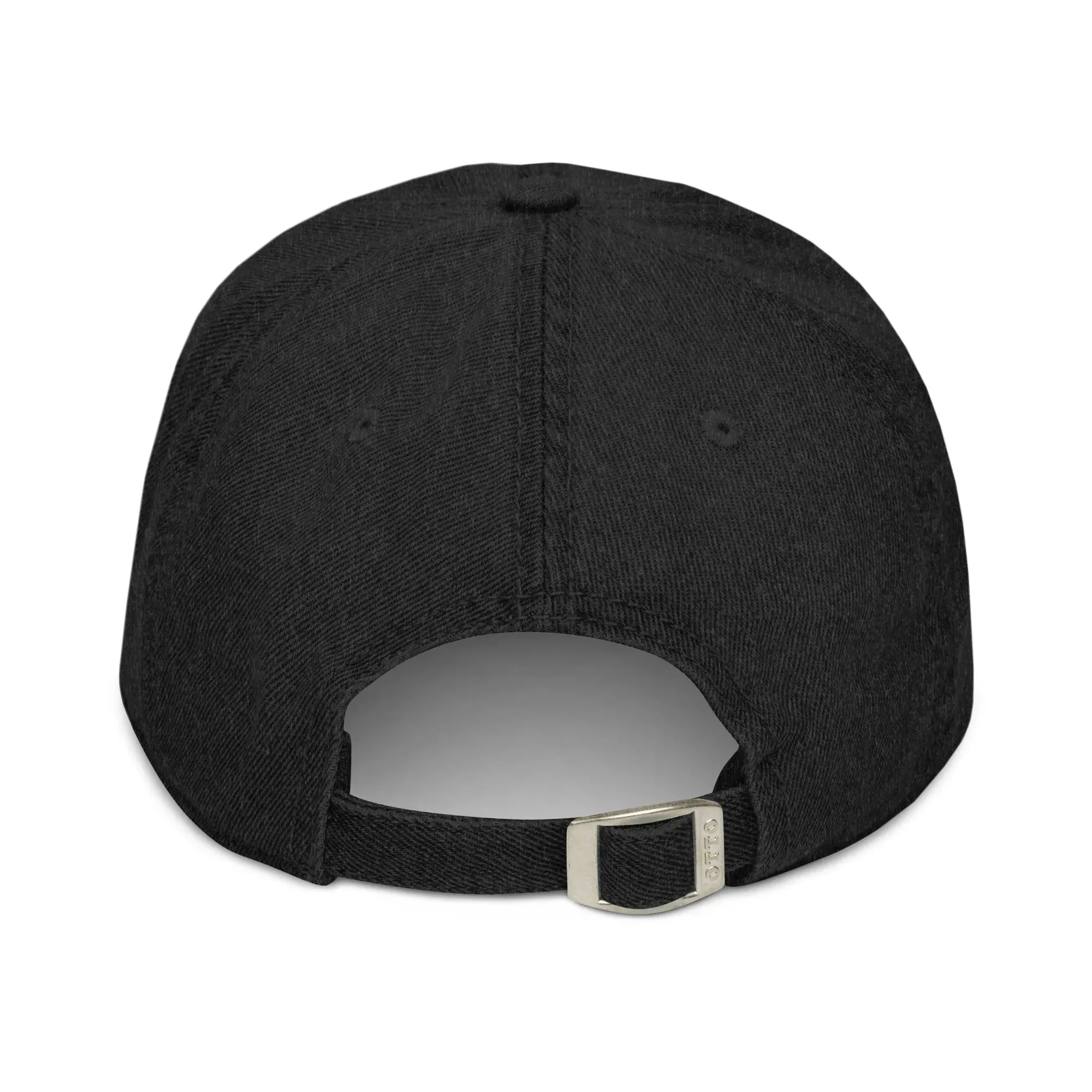 Indonesian Mendung Embroidered Denim Dad Hat