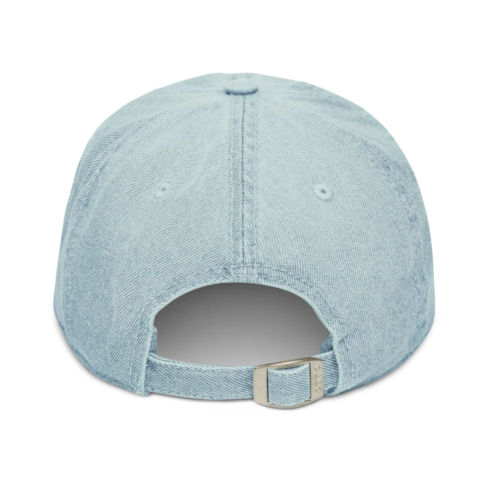 Indonesian Mendung Embroidered Denim Dad Hat