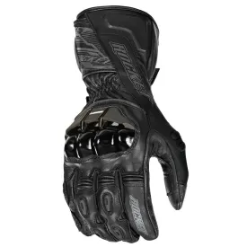 Joe Rocket 'Flexium TX' Mens Black Leather Motorcycle Gloves