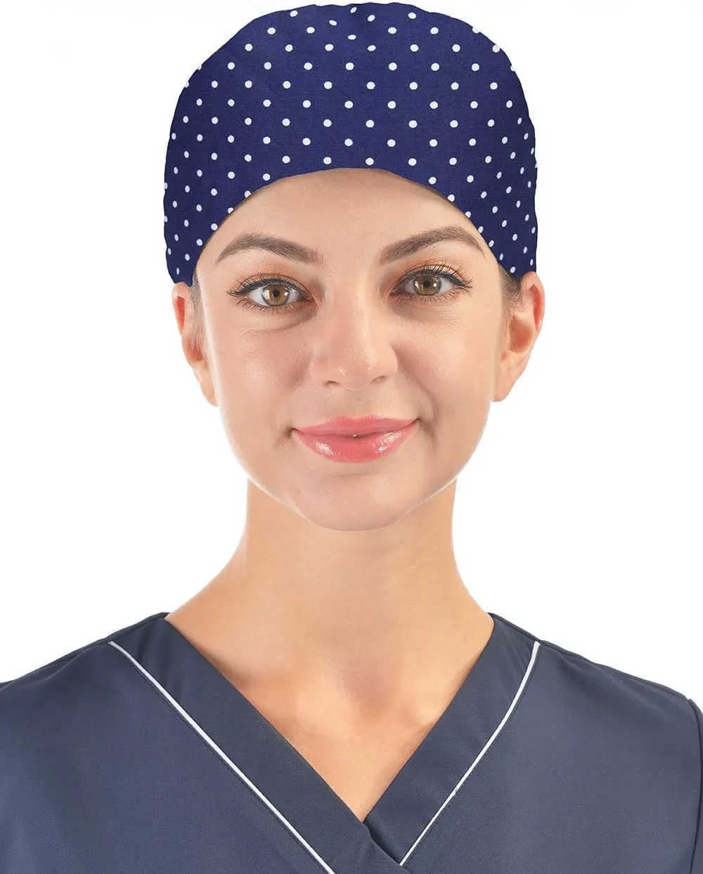 Kousenpu Adjustable Working Cap,Elastic Tie-Back Scrub Cap, Unisex, One Size Multiple Color