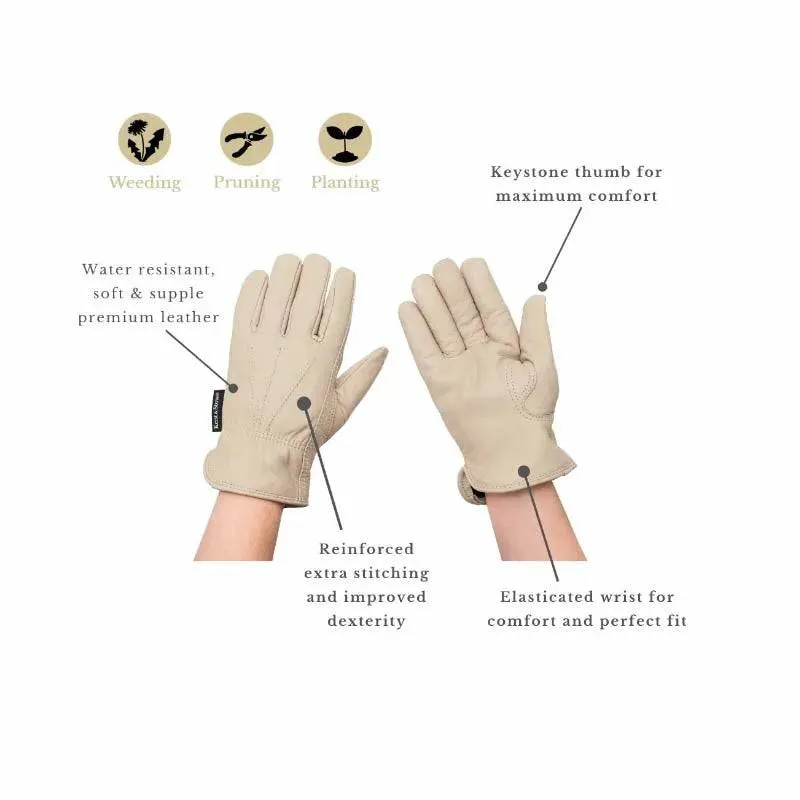 KS Luxury Leather W/Resistant Gloves Mens Large