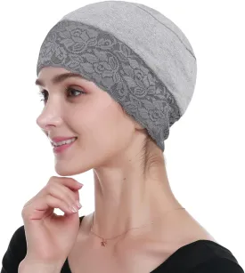 Lace Beanie Sleep Caps Head Coverings for Women Hair Loss