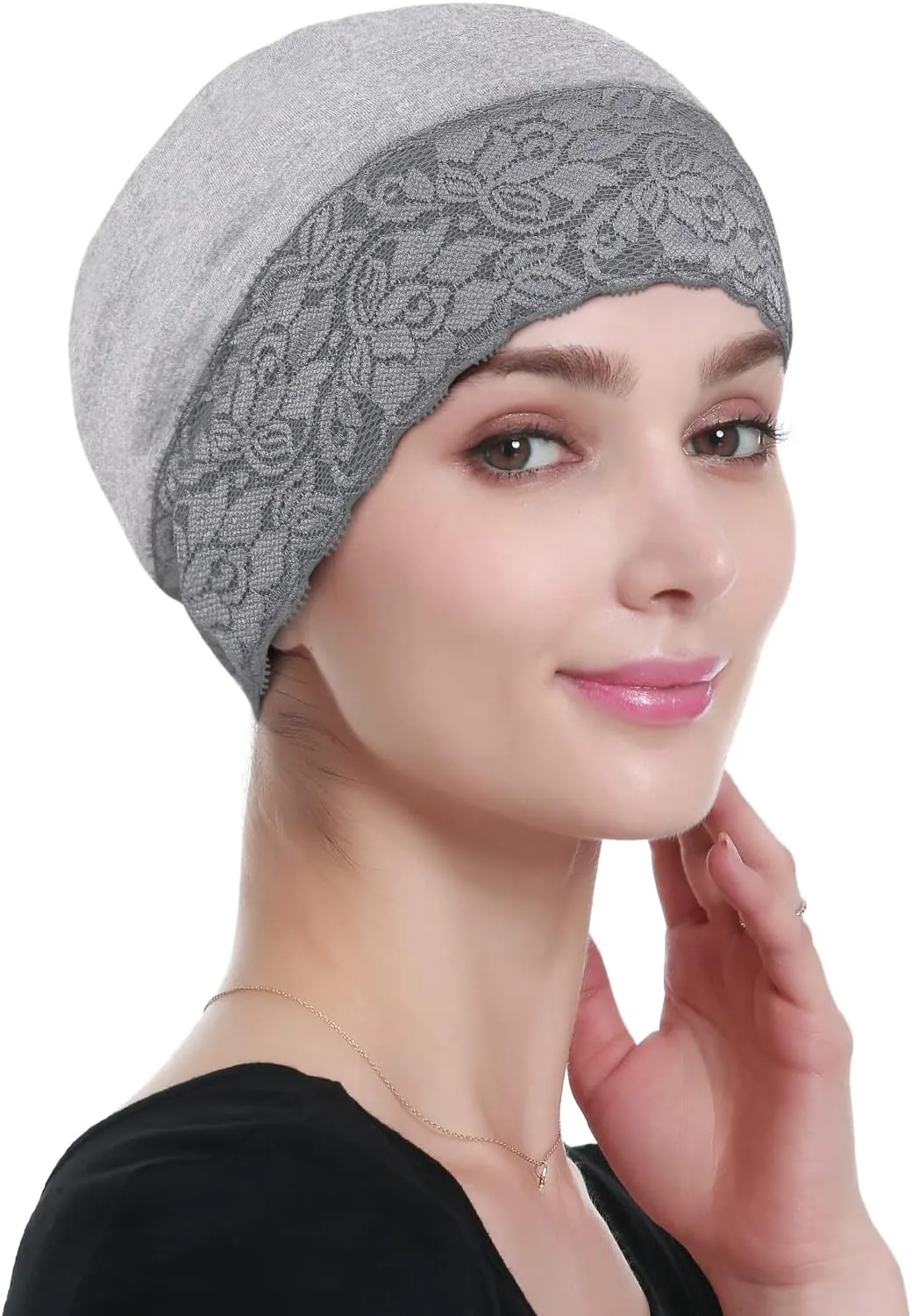 Lace Beanie Sleep Caps Head Coverings for Women Hair Loss