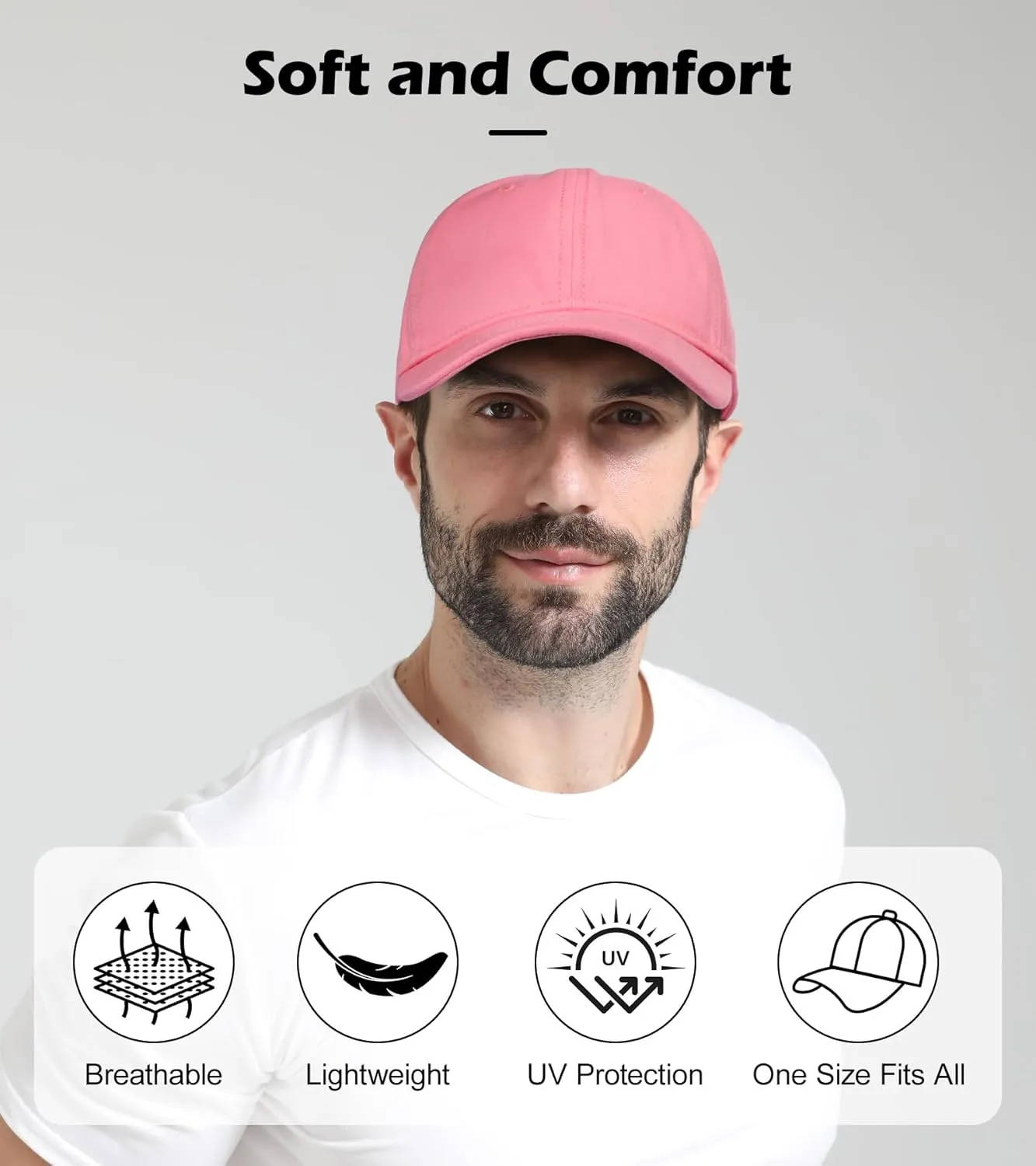 LiuSuper Hats for Small Heads Men, Petite Baseball Caps for Women, XXS Adjustable Trucker Hat Dad Hat(21.3"-22.8", 54cm-58cm)
