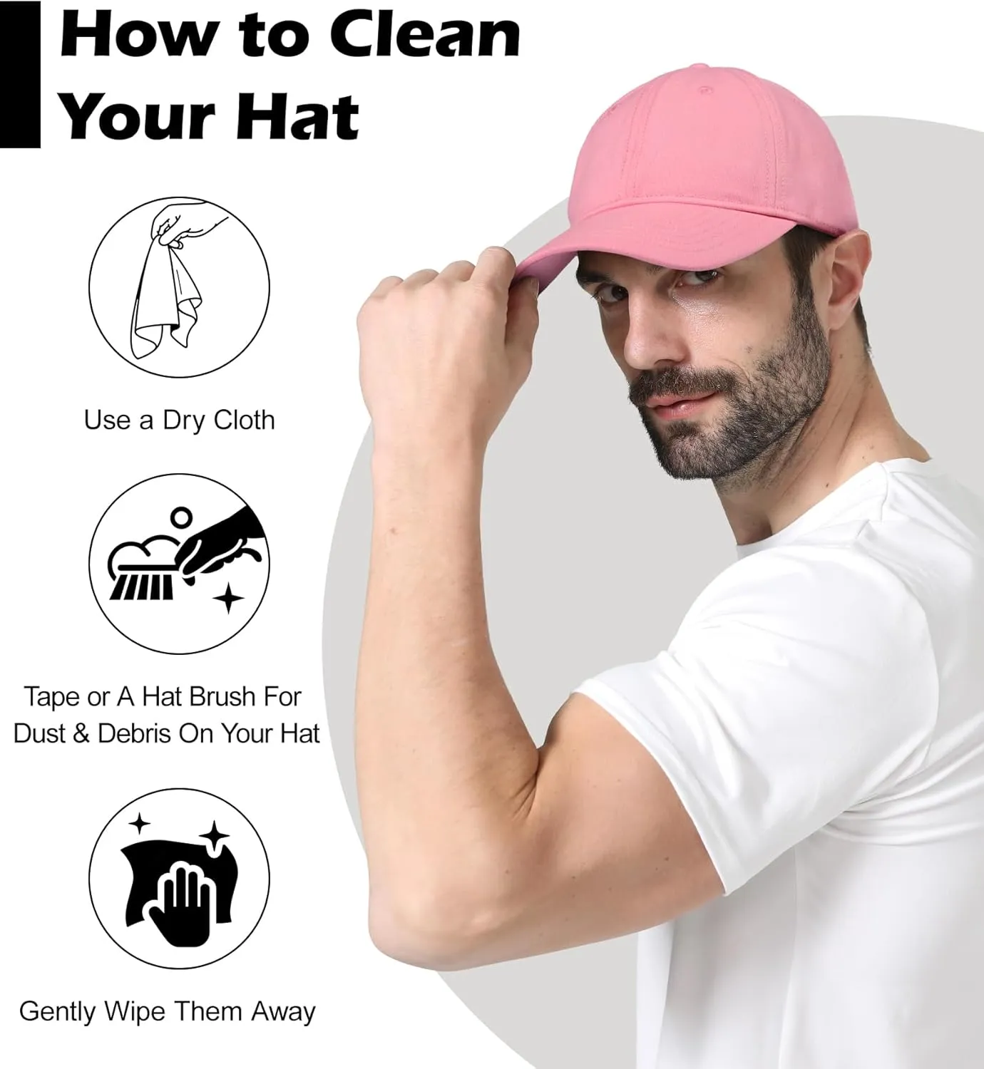 LiuSuper Hats for Small Heads Men, Petite Baseball Caps for Women, XXS Adjustable Trucker Hat Dad Hat(21.3"-22.8", 54cm-58cm)