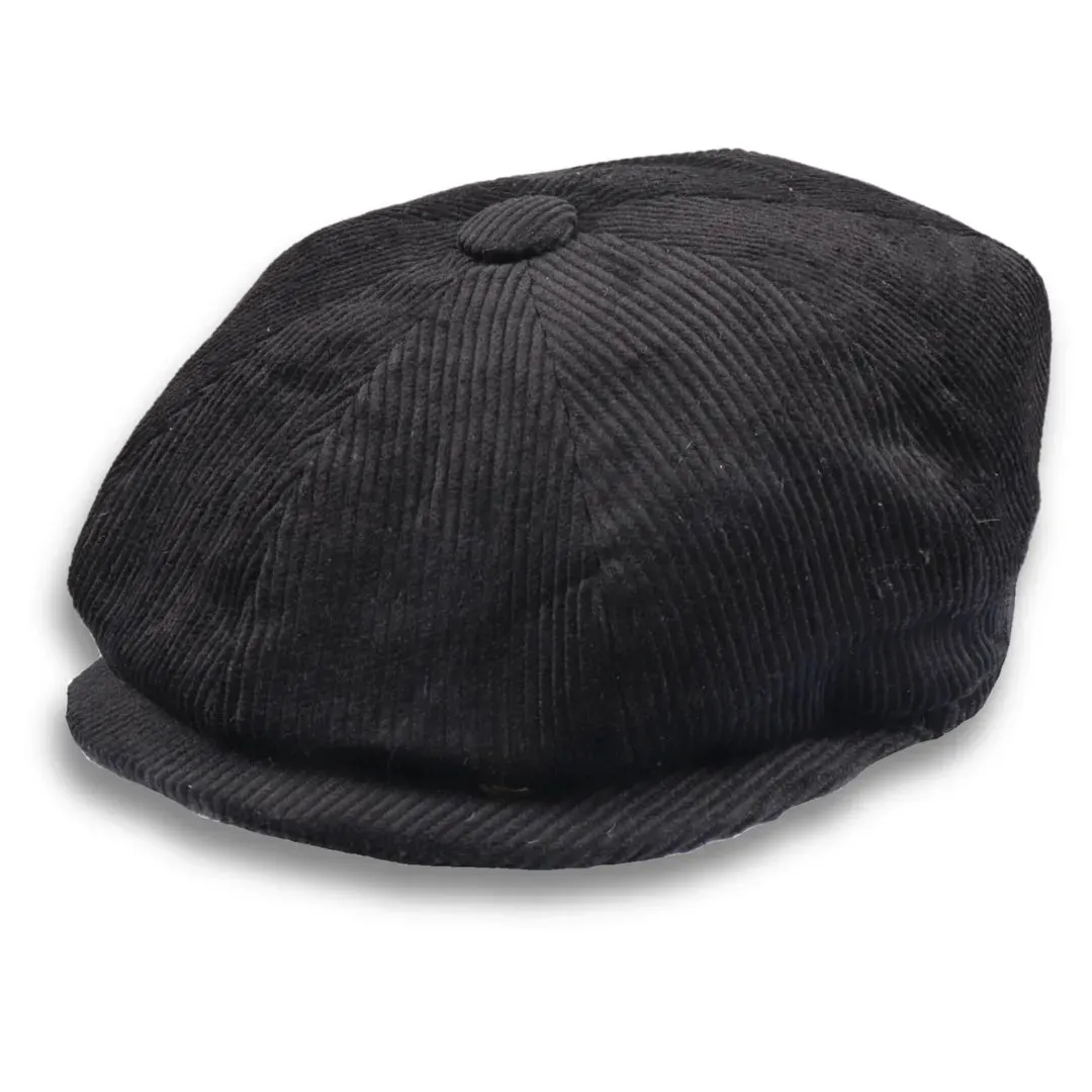 Men's 100% Cotton Corduroy Newsboy Flat Cap