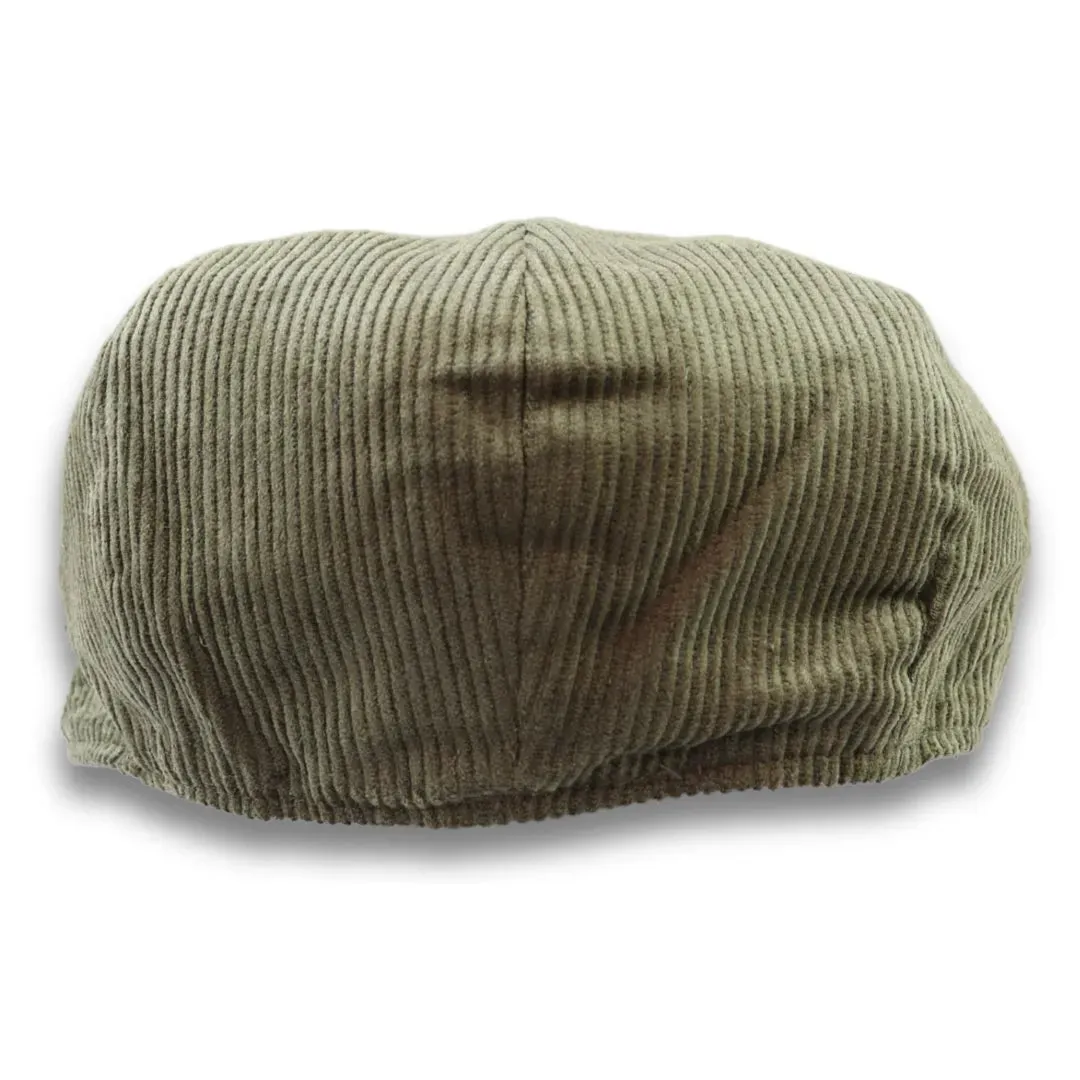 Men's 100% Cotton Corduroy Newsboy Flat Cap