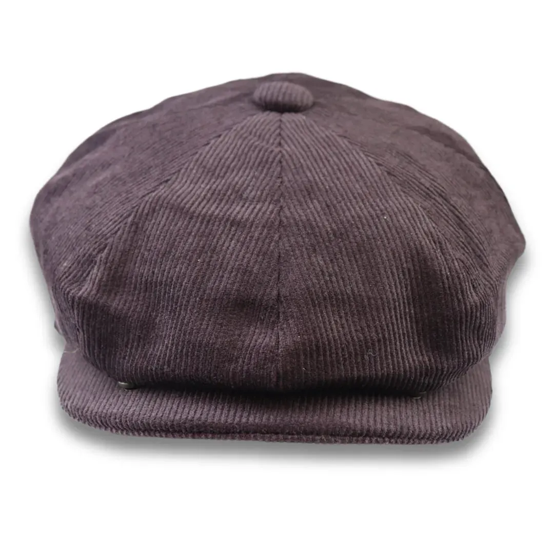Men's 100% Cotton Corduroy Newsboy Flat Cap